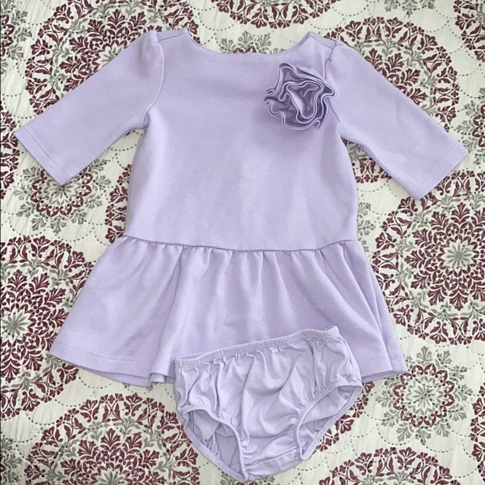 JANIE AND JACK JUNO VALENTINE ROSE DROPWAIST DRESS